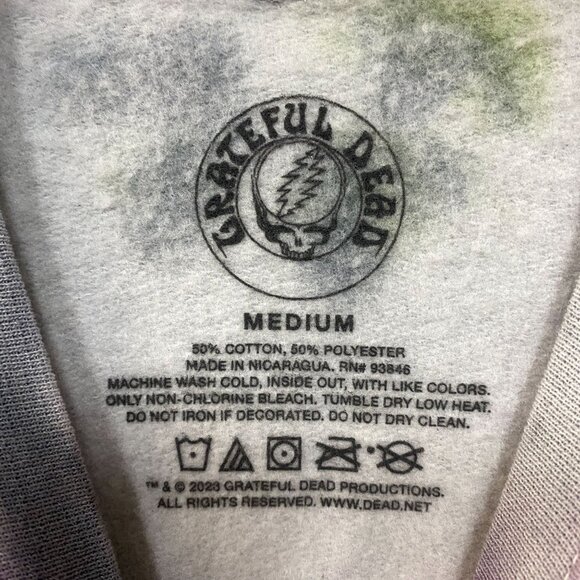 Grateful Dead Keep It Green Tie dye Crewneck Sweater size Medium - Picture 4 of 4